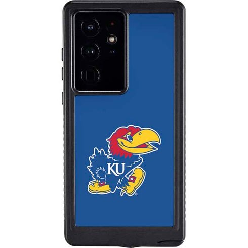 University of Kansas Jayhawks Mascot Outline Galaxy S24 Ultra Waterproof Case