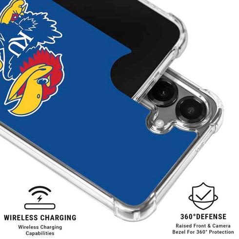 University of Kansas Jayhawks Mascot Outline Galaxy S26 Plus Clear Case