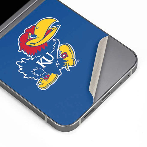 University of Kansas Jayhawks Mascot Outline Galaxy Z Flip6 Skin