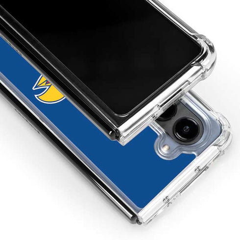University of Kansas Jayhawks Mascot Outline Galaxy Z Fold5 5G Clear Case