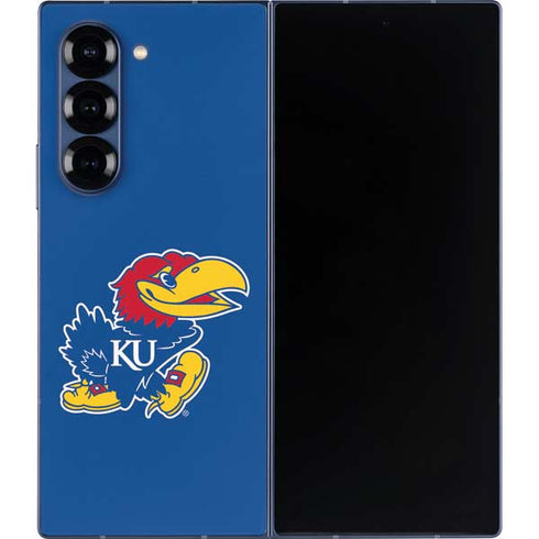 University of Kansas Jayhawks Mascot Outline Galaxy Z Fold6 Skin