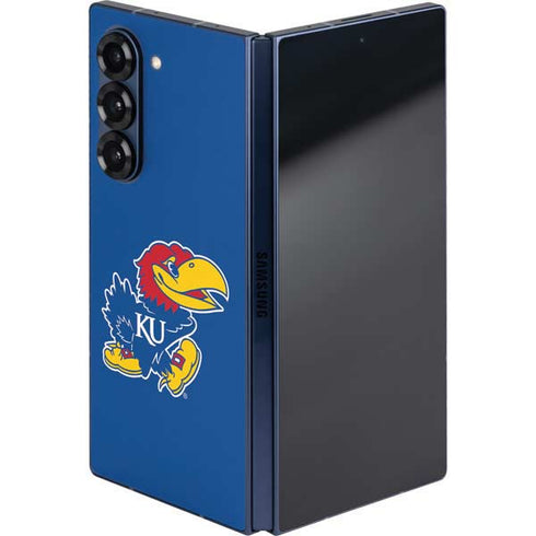 University of Kansas Jayhawks Mascot Outline Galaxy Z Fold6 Skin