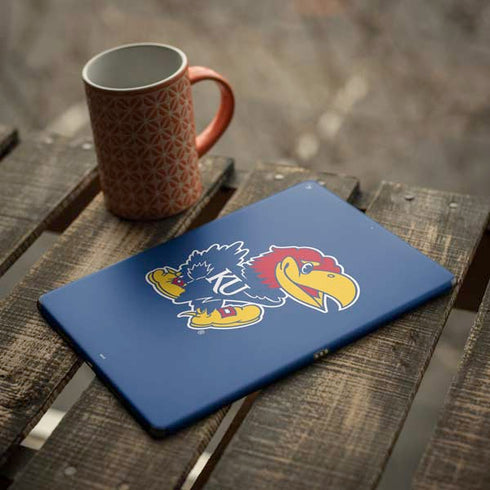 University of Kansas Jayhawks Mascot Outline iPad Skins