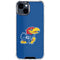 University of Kansas Jayhawks Mascot Outline iPhone 15 Clear Case