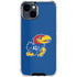 University of Kansas Jayhawks Mascot Outline iPhone 15 Clear Case