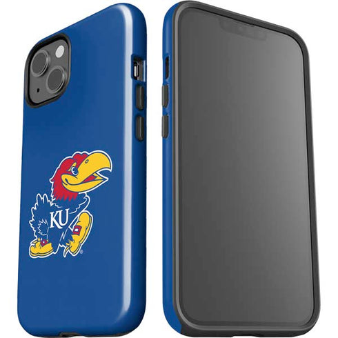 University of Kansas Jayhawks Mascot Outline iPhone 15 Impact Case