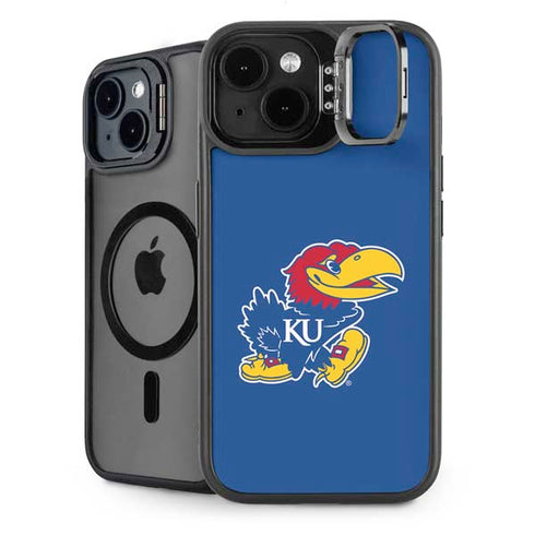 University of Kansas Jayhawks Mascot Outline iPhone 15 Kickstand Case