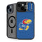University of Kansas Jayhawks Mascot Outline iPhone 15 Plus Kickstand Case