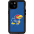 University of Kansas Jayhawks Mascot Outline iPhone 15 Plus Waterproof Case