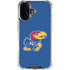 University of Kansas Jayhawks Mascot Outline iPhone 16 Clear Case