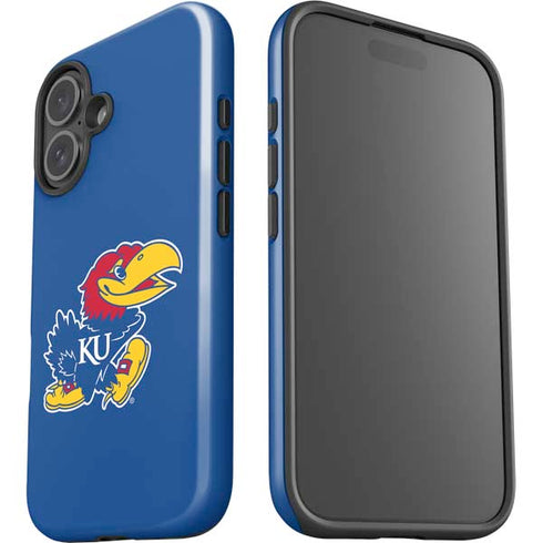 University of Kansas Jayhawks Mascot Outline iPhone 16 Impact Case