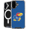 University of Kansas Jayhawks Mascot Outline iPhone 16 Plus MagSafe Case