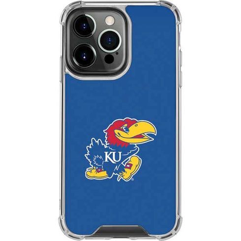 University of Kansas Jayhawks Mascot Outline iPhone 16 Pro Clear Case