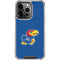 University of Kansas Jayhawks Mascot Outline iPhone 16 Pro Clear Case