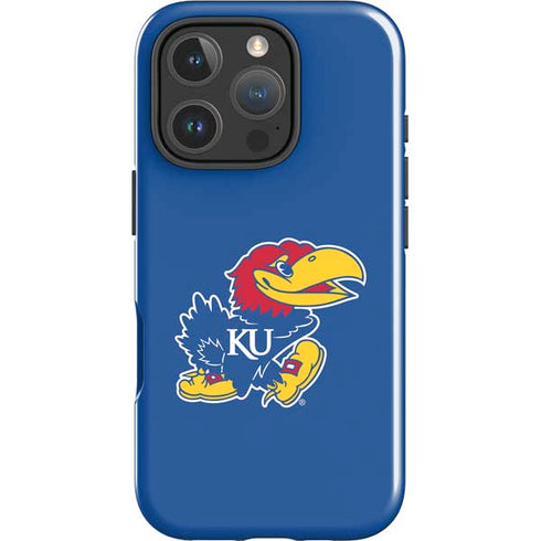University of Kansas Jayhawks Mascot Outline iPhone 16 Pro Impact Case