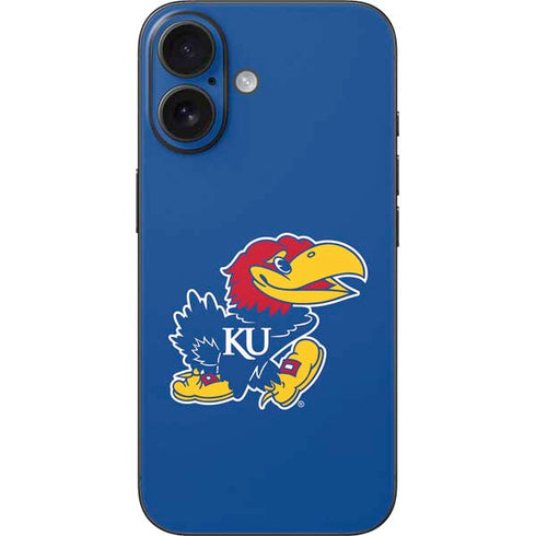 University of Kansas Jayhawks Mascot Outline iPhone 16 Skin