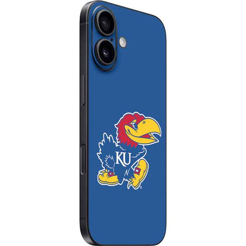 University of Kansas Jayhawks Mascot Outline iPhone 16 Skin