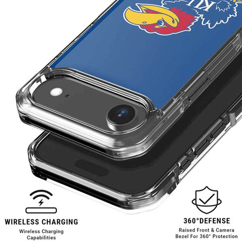 University of Kansas Jayhawks Mascot Outline iPhone 17 Air Clear Case