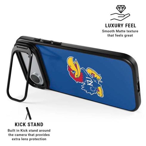 University of Kansas Jayhawks Mascot Outline iPhone 17 Air Kickstand Case