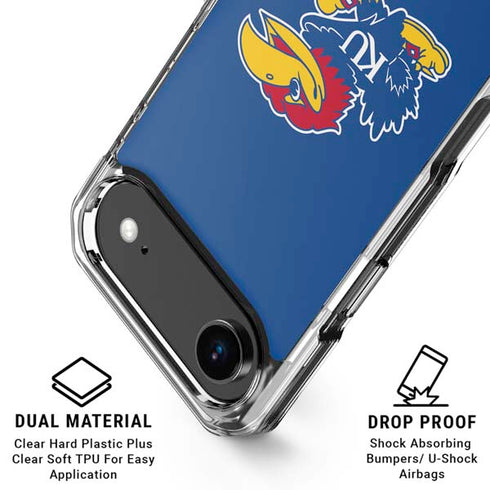 University of Kansas Jayhawks Mascot Outline iPhone 17 Air MagSafe Case