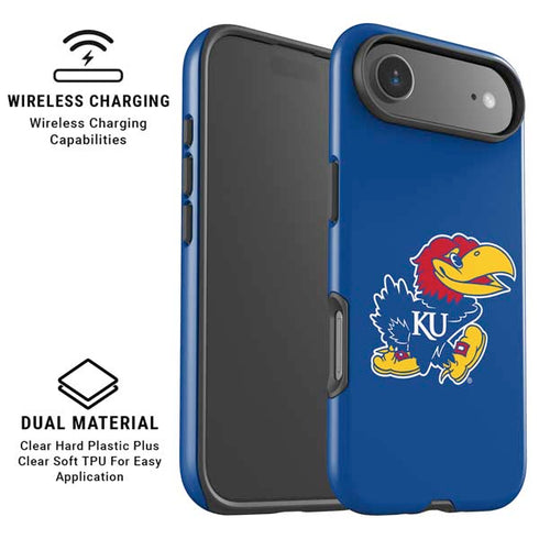 University of Kansas Jayhawks Mascot Outline iPhone 17 Air Magsafe Impact Case
