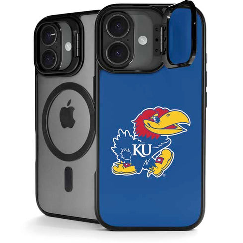 University of Kansas Jayhawks Mascot Outline iPhone 17 Kickstand Case