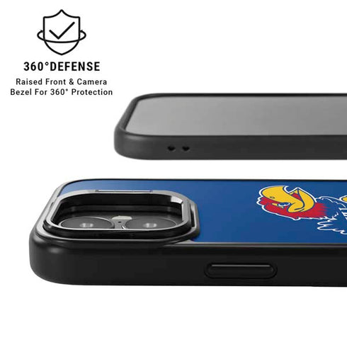 University of Kansas Jayhawks Mascot Outline iPhone 17 Kickstand Case