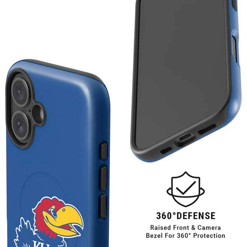 University of Kansas Jayhawks Mascot Outline iPhone 17 Magsafe Impact Case