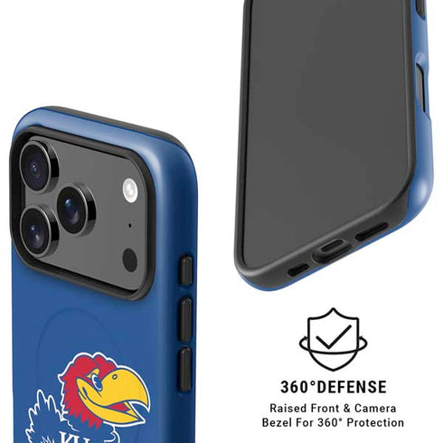 University of Kansas Jayhawks Mascot Outline iPhone 17 Pro Max Magsafe Impact Case