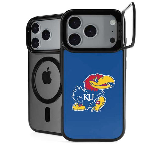 University of Kansas Jayhawks Mascot Outline iPhone 18 Pro Kickstand Case