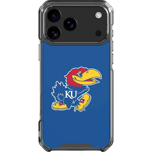 University of Kansas Jayhawks Mascot Outline iPhone 18 Pro Max Clear Case