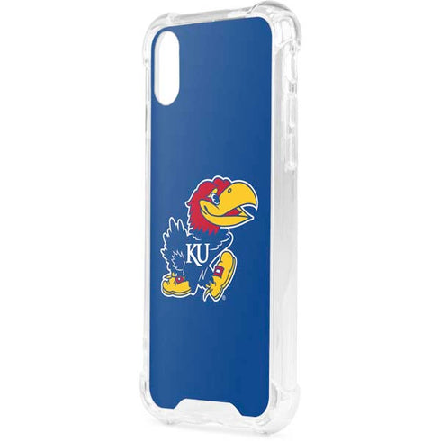 University of Kansas Jayhawks Mascot Outline iPhone XS Clear Case