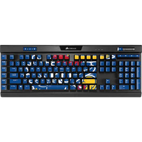 University of Kansas Jayhawks Mascot Outline K95 RGB PLATINUM Mechanical Gaming Keyboard Skin