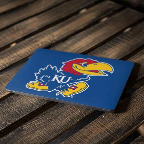 University of Kansas Jayhawks Mascot Outline Apple MacBook Air Skin