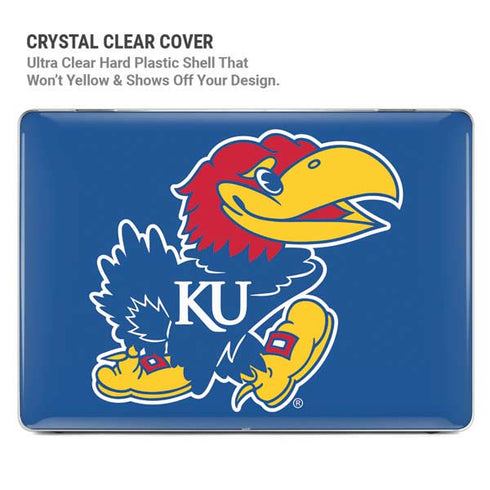 University of Kansas Jayhawks Mascot Outline MacBook Pro 14in (2021-24) Case plus Skin