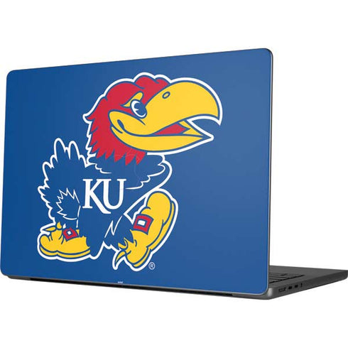 University of Kansas Jayhawks Mascot Outline Apple MacBook Pro 14-inch Skin