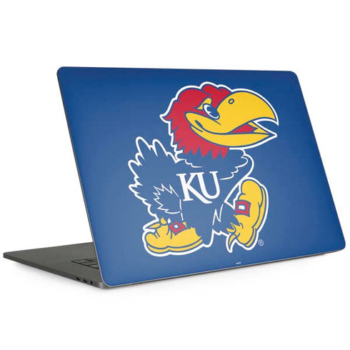 University of Kansas Jayhawks Mascot Outline MacBook Skins