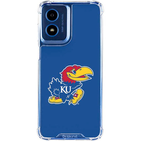 University of Kansas Jayhawks Mascot Outline Moto G Play 4G (2024) Clear Case