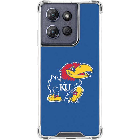 University of Kansas Jayhawks Mascot Outline Moto G Power 5G (2025) Clear Case