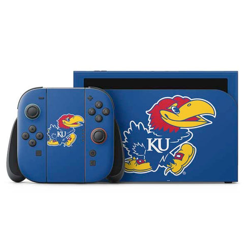 University of Kansas Jayhawks Mascot Outline Nintendo Skins