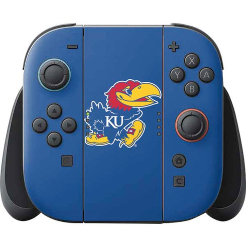 University of Kansas Jayhawks Mascot Outline Nintendo Switch 2 (2025) Joy-Con Controller Skin