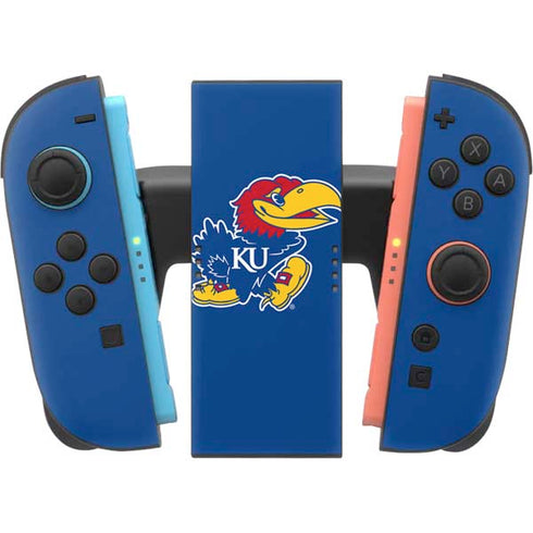 University of Kansas Jayhawks Mascot Outline Nintendo Switch 2 (2025) Joy-Con Controller Skin