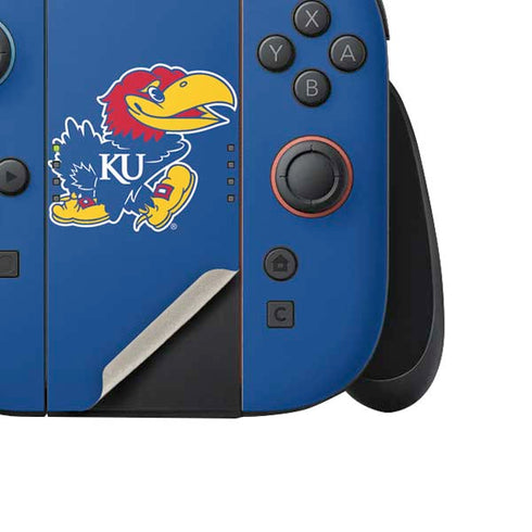 University of Kansas Jayhawks Mascot Outline Nintendo Switch 2 (2025) Joy-Con Controller Skin