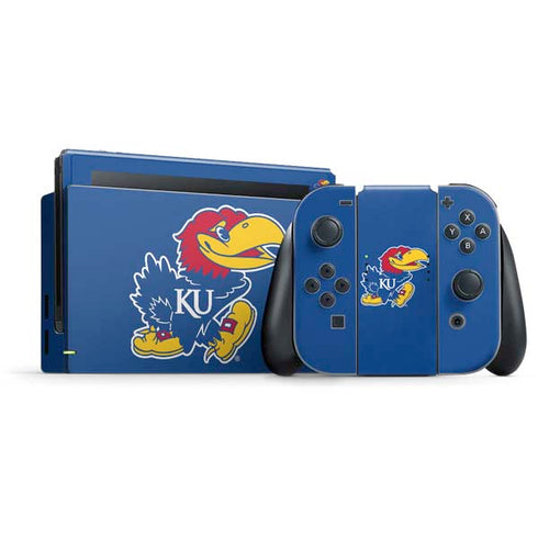 University of Kansas Jayhawks Mascot Outline Nintendo Skins