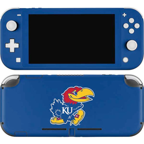 University of Kansas Jayhawks Mascot Outline Nintendo Switch Lite Skin