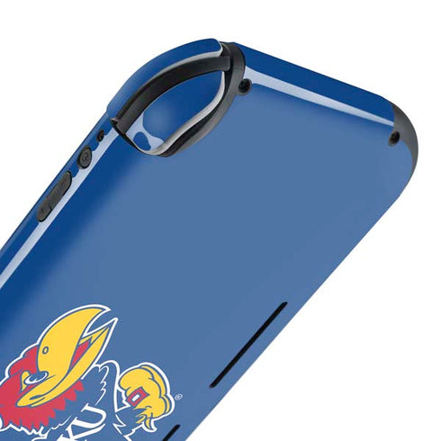 University of Kansas Jayhawks Mascot Outline Nintendo Switch Lite Skin