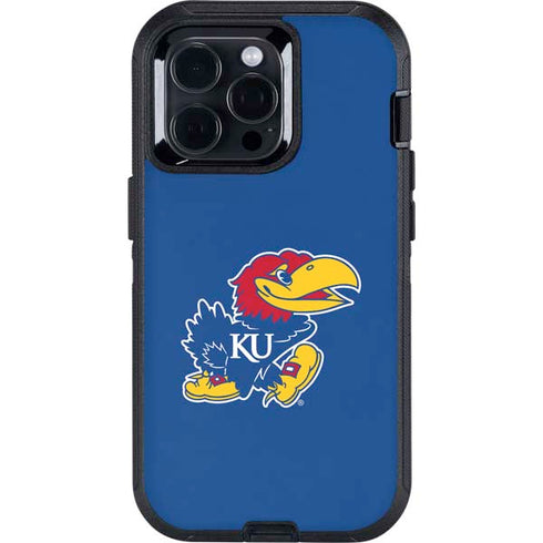 University of Kansas Jayhawks Mascot Outline Otterbox Defender iPhone Skin