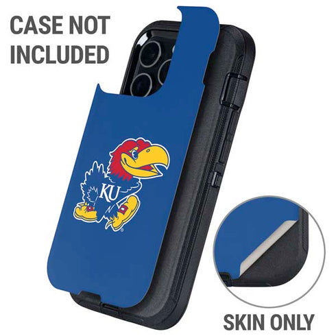 University of Kansas Jayhawks Mascot Outline Otterbox Defender iPhone Skin