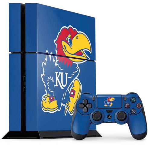 University of Kansas Jayhawks Mascot Outline PlayStation PS4 Skins