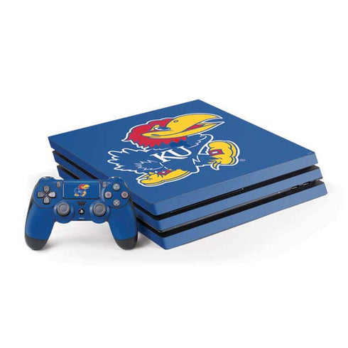 University of Kansas Jayhawks Mascot Outline PlayStation PS4 Skins